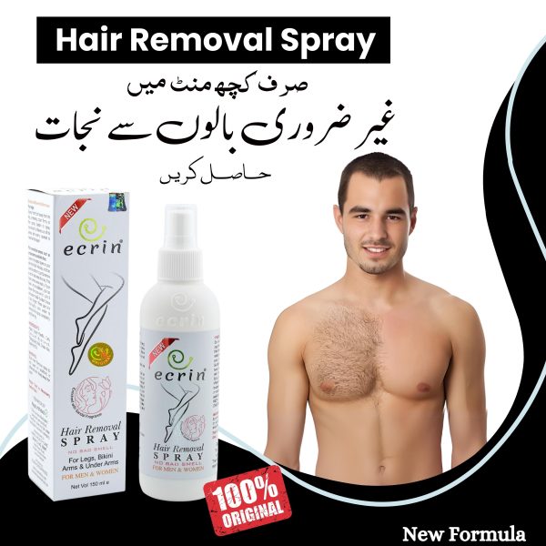 Ecrin Hair Removal Spray – Fast & Gentle Hair Removal for Men & Women